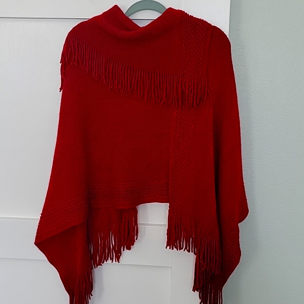 Red poncho